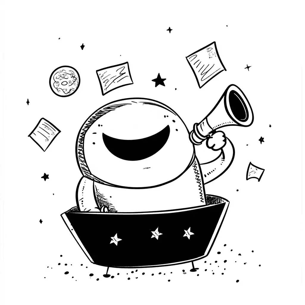 Mascotă cool jonglând, ilustrație