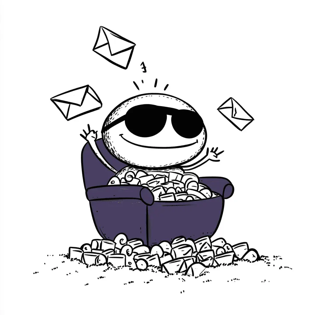Mascotă cu poștă și sentiment de proprietate, ilustrație
