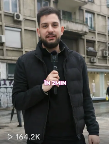 Clip TikTok, 164K vizualizări
